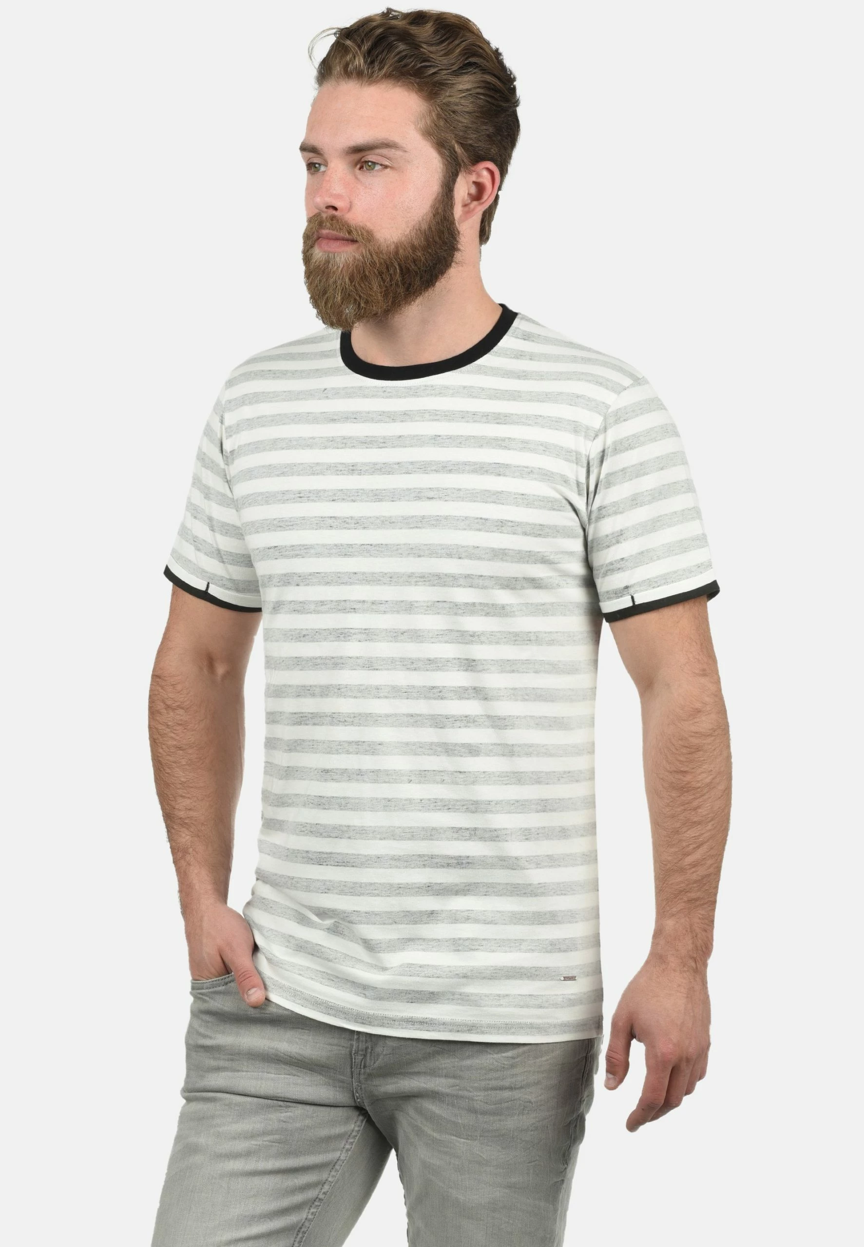 Indicode Jeans IDRENI - T-shirt Z Nadrukiem - Czarny | Odzież Męska 1 Indicode Jeans IDRENI - T-shirt Z Nadrukiem - Czarny | Odzież Męska