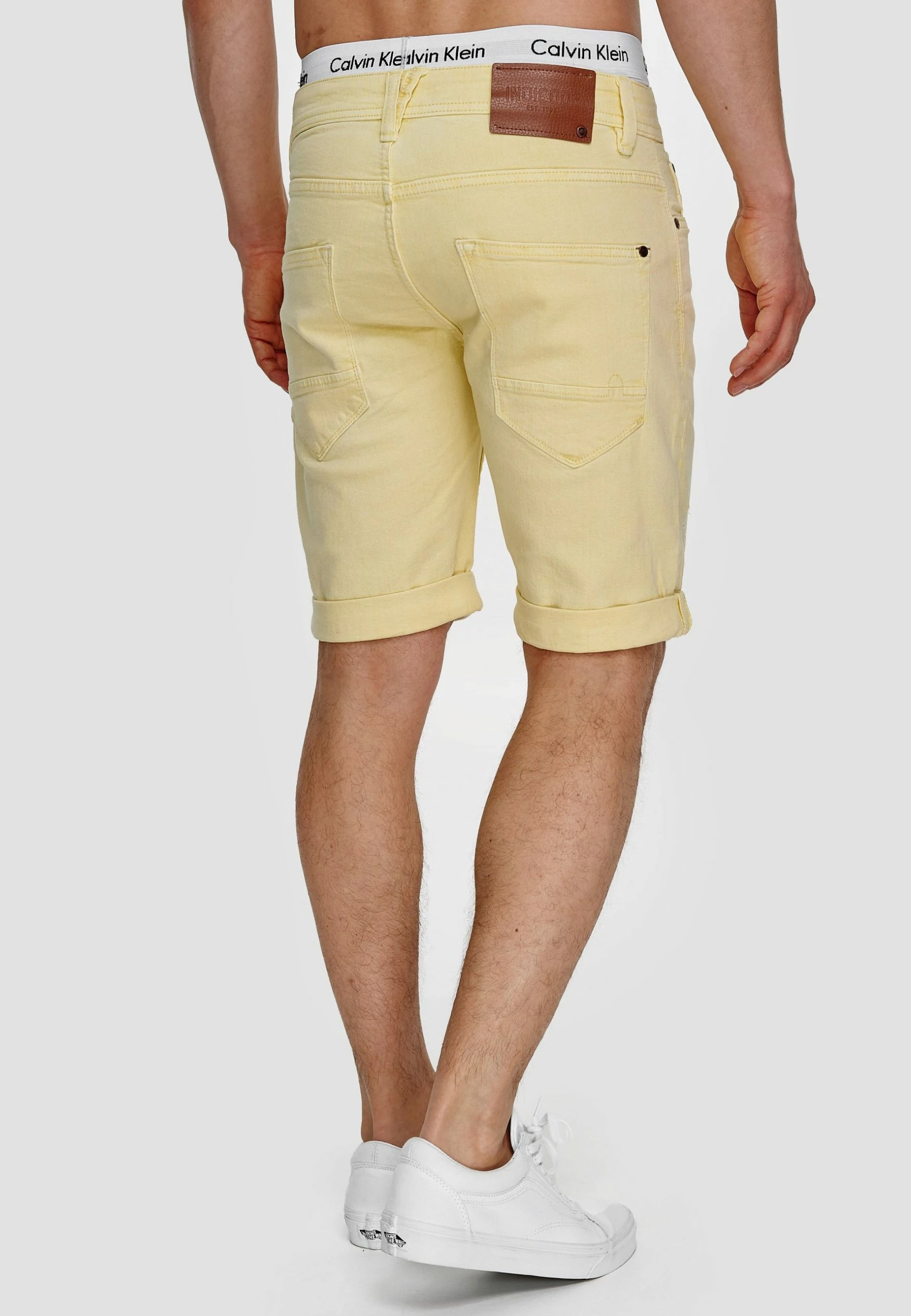 Indicode Jeans Szorty Jeansowe - Pale Banana | Krótkie Spodnie Damskie 5 Indicode Jeans Szorty Jeansowe - Pale Banana | Krótkie Spodnie Damskie - obrazek 5