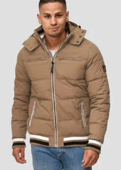 Indicode Jeans MARLON - Kurtka Zimowa Brązowa - Elegancka i Ciepła