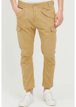 Indicode Jeans IDNUVA - Bojówki - Antelope - Wysoka Jakość, Modne Spodnie Męskie