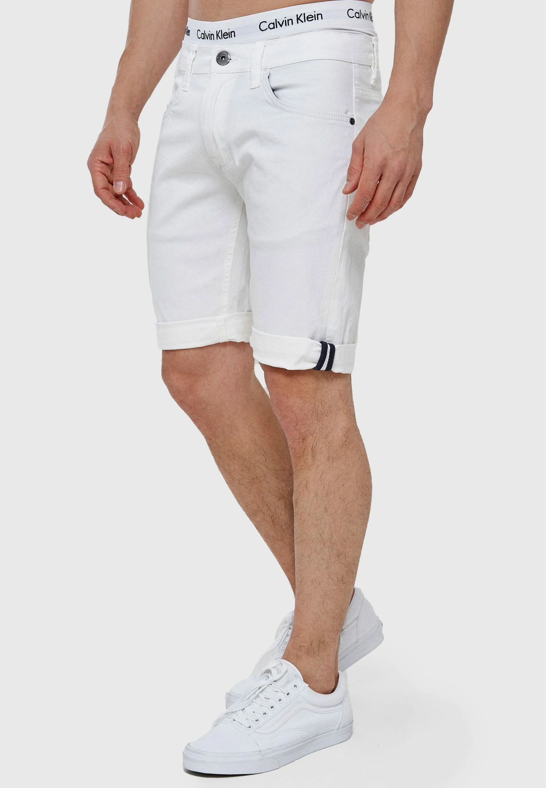 Indicode Jeans VILLEURBANNE - Szorty Jeansowe Offwhite | Krótkie Spodnie Damskie 4 Indicode Jeans VILLEURBANNE - Szorty Jeansowe Offwhite | Krótkie Spodnie Damskie - obrazek 4