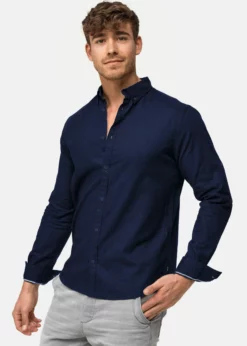 Indicode Jeans LANGARM KEPNER - Koszula Navy | Elegancka i Wygodna Odzież Męska -Indicode Jeans Sklep ec738a817fe8453893f9cbf17c964f5c scaled