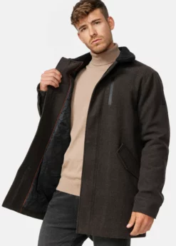 Indicode Jeans FALMO - Krótki Płaszcz - Mini Herringbone Brown | Elegancki Płaszcz Damski -Indicode Jeans Sklep ee3cc05b89924d7891f163868df2669a scaled