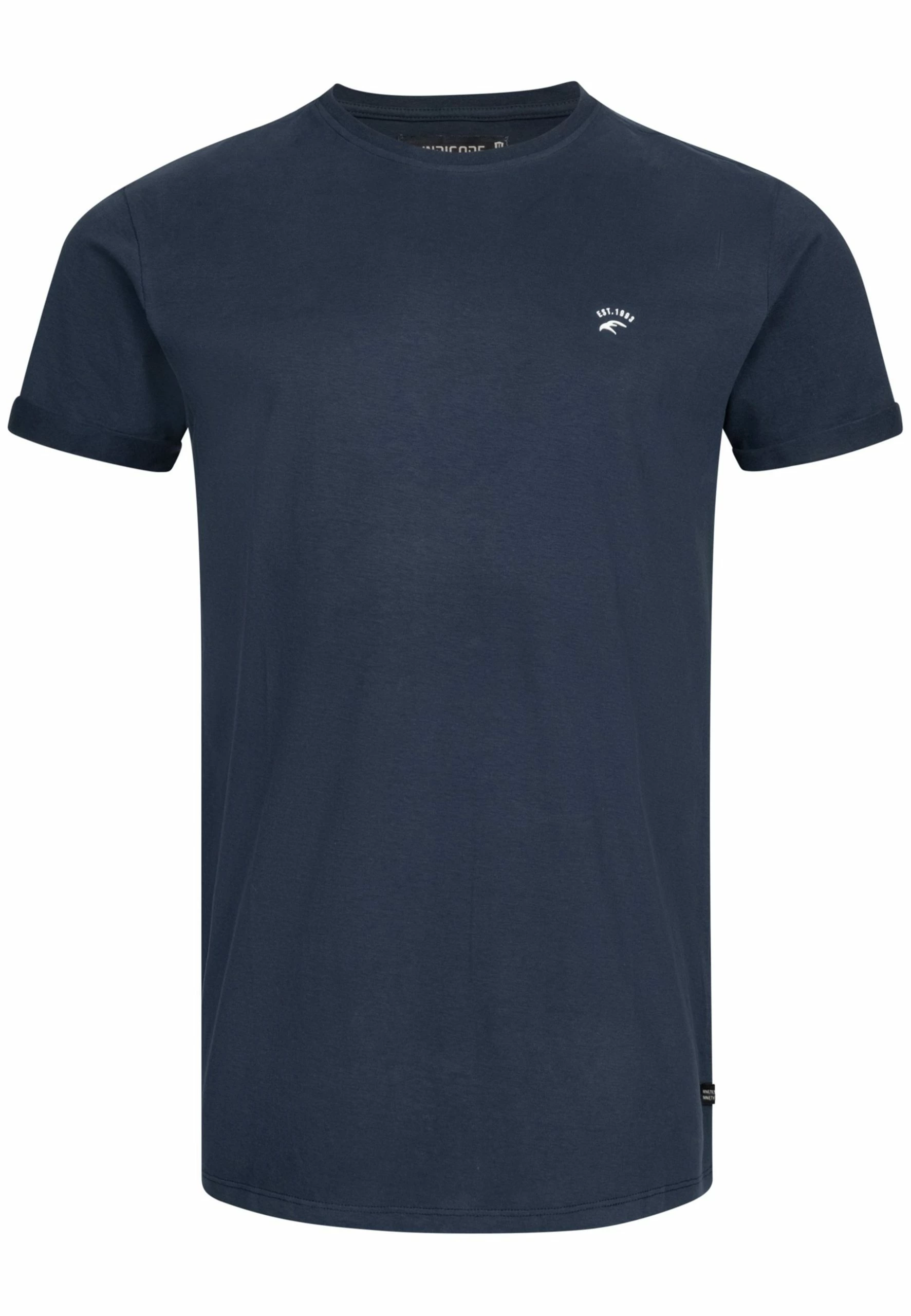 Indicode Jeans KLOGE - T-shirt Basic - Navy | Wygodna i stylowa koszulka męska 4 Indicode Jeans KLOGE - T-shirt Basic - Navy | Wygodna i stylowa koszulka męska - obrazek 4