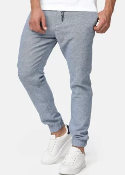 Indicode Jeans Spodnie Materiałowe - Jasny Niebieski | Wysoka Jakość | Odzież Męska