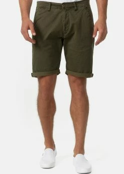 Indicode Jeans Szorty - Army | Promocyjne Spodenki Męskie | Odzież w Promocji