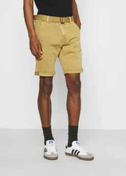 Indicode Jeans KAISER CHINO EXCLUSIV - Szorty - Amber | Premium Krótkie Spodnie Męskie