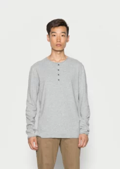 Indicode Jeans SONG - Bluzka Z Długim Rękawem - Grey Mix | Odzież Damska