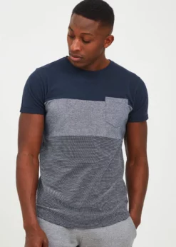 Indicode Jeans IDMORLER - T-shirt Z Nadrukiem - Navy | Odzież Męska