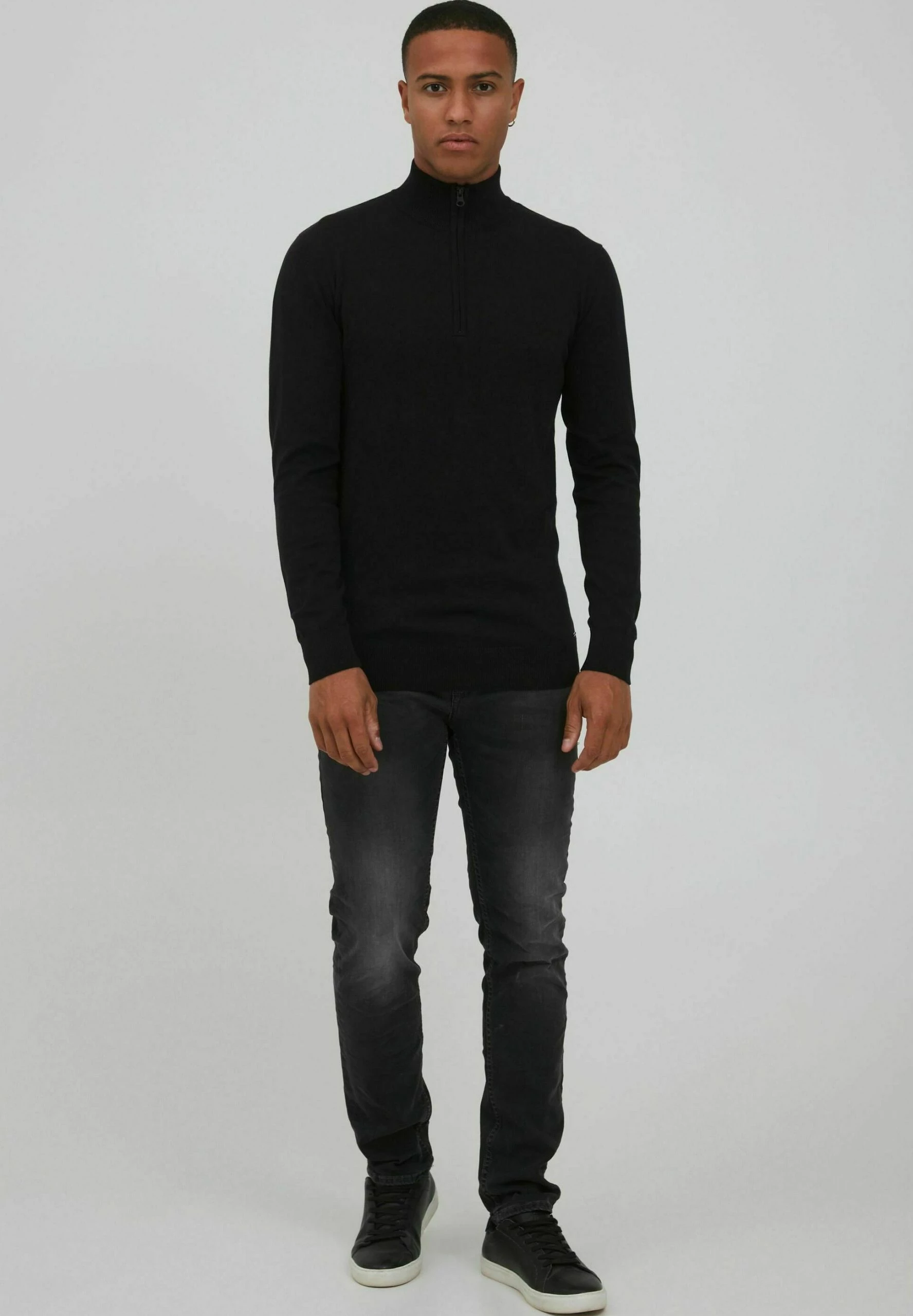 Indicode Jeans IDBADDON - Sweter - Czarny | Elegancki i Wygodny Sweter Męski 2 Indicode Jeans IDBADDON - Sweter - Czarny | Elegancki i Wygodny Sweter Męski - obrazek 2