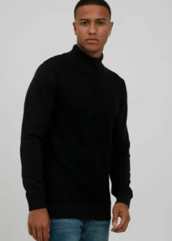 Indicode Jeans IDRICHARD - Sweter - Charcoal Mix - Elegancki i Wygodny Sweter Męski