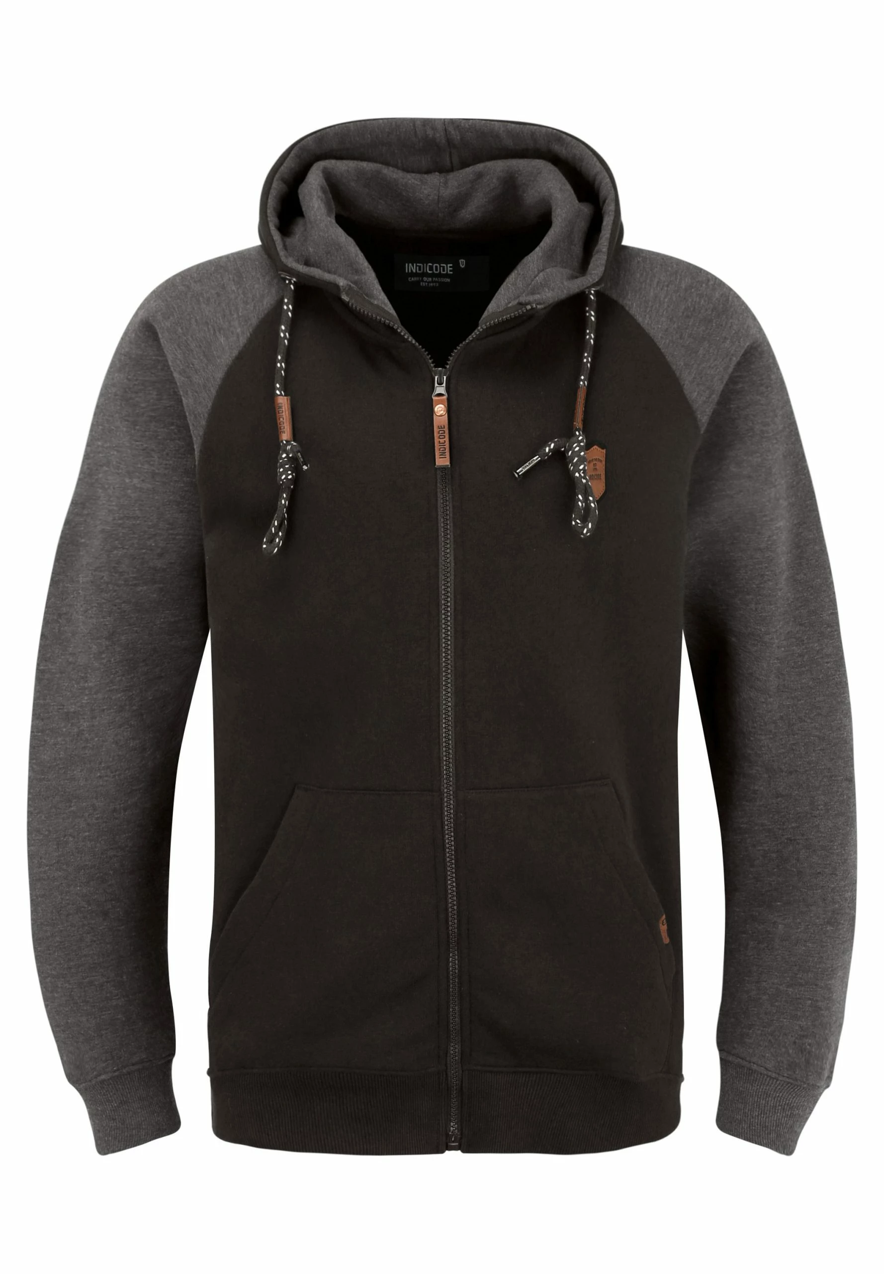 Indicode Jeans IDTERENCE - Bluza Rozpinana - Black | Modna Bluza Męska 6 Indicode Jeans IDTERENCE - Bluza Rozpinana - Black | Modna Bluza Męska - obrazek 6