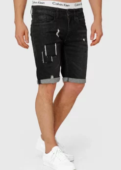 Indicode Jeans ROBERTS - Szorty Jeansowe - Czarny | Wysoka jakość | Odzież męska -Indicode Jeans Sklep f7fc22764ee54c43b24afdccc8356c9d scaled