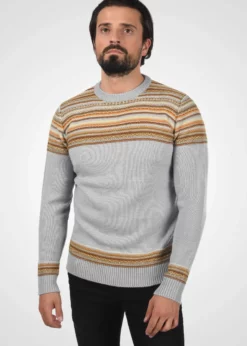 Indicode Jeans IDLURDES - Sweter w kolorze Grey Mix | Modna i Wygodna Odzież