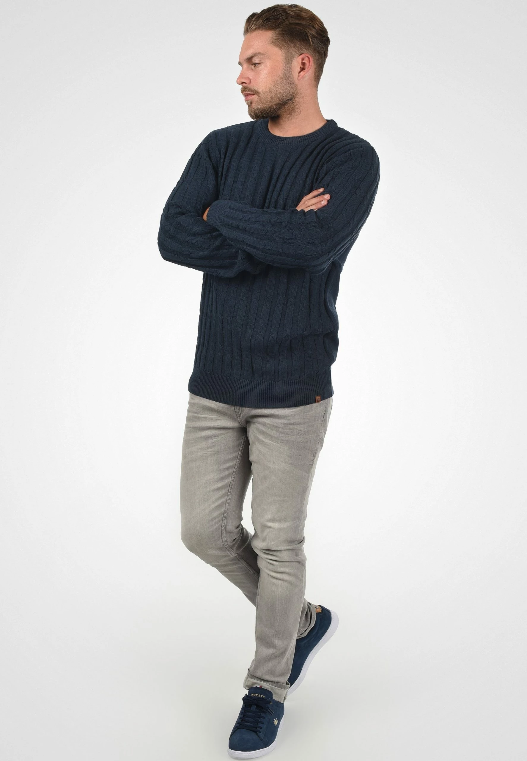 Indicode Jeans IDPAULETTA - Sweter Męski Navy | Wysoka Jakość i Komfort 2 Indicode Jeans IDPAULETTA - Sweter Męski Navy | Wysoka Jakość i Komfort - obrazek 2