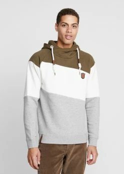 Indicode Jeans PESSAC - Bluza Z Kapturem - Dark Olive | Bluzy Męskie | Odzież