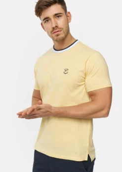 Indicode Jeans T-shirt Basic - Golden Haze | Męska Koszulka Bawełniana