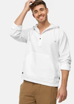 Indicode Jeans MICKIE - Bluza Z Kapturem - Offwhite | Bluzy Męskie | Modna Odzież