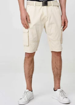 Indicode Jeans BLIXT - Szorty Męskie Fog - Wygodne i Stylowe