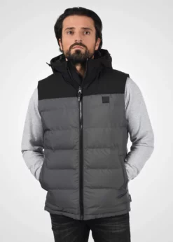 Indicode Jeans IDIULIUS - Kamizelka - Dk Grey | Kurtki Męskie | Odzież Wierzchnia