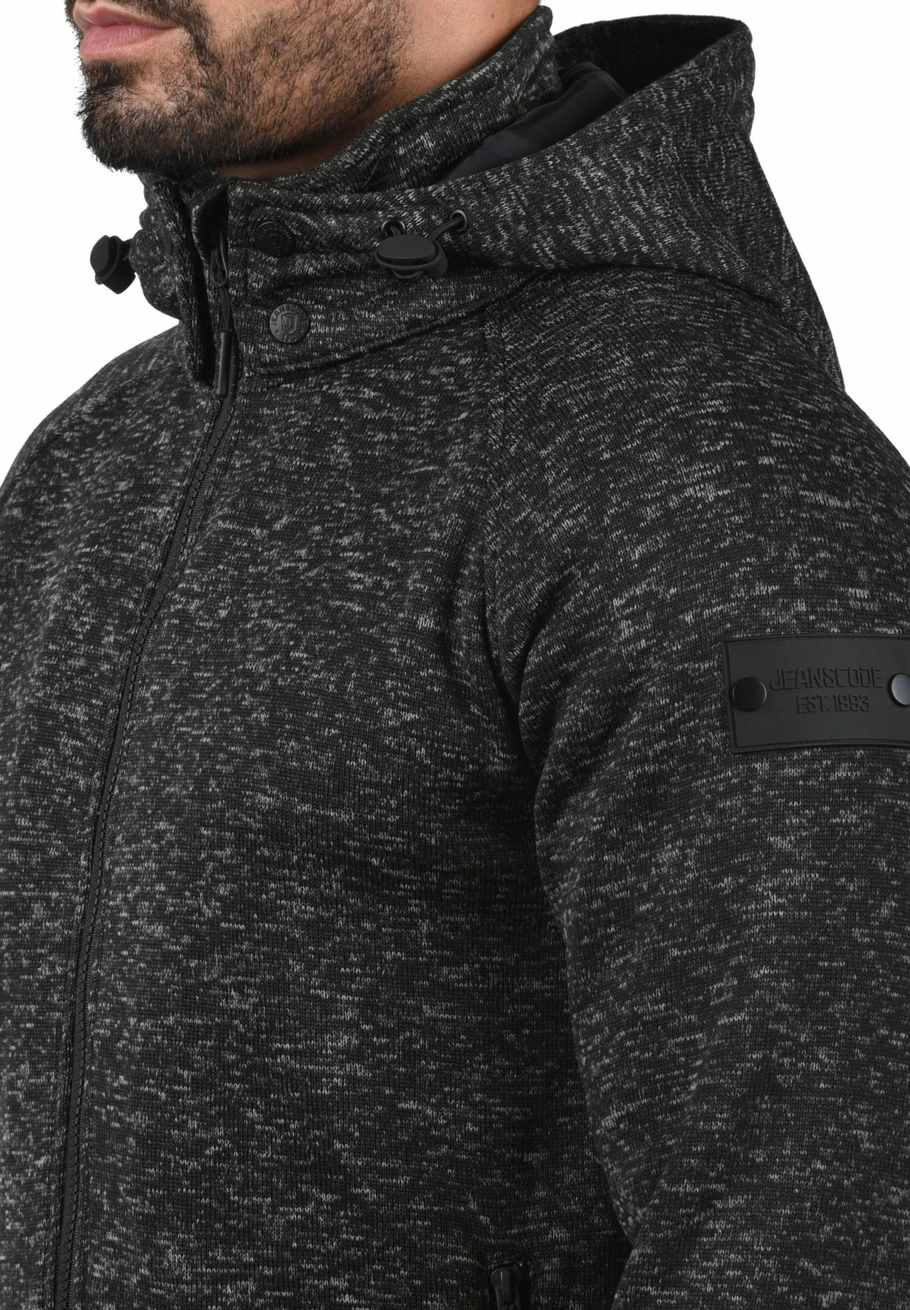 Indicode Jeans IDCHILLINGWORTH - Bluza Rozpinana - Dark Grey | Bluzy Męskie 3 Indicode Jeans IDCHILLINGWORTH - Bluza Rozpinana - Dark Grey | Bluzy Męskie - obrazek 3